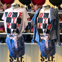 Load image into Gallery viewer, Vivienne Westwood Red Label SS 2010 Brocade Denim Alcoholic Jacket and Pockets Mini Skirt Suit Set
