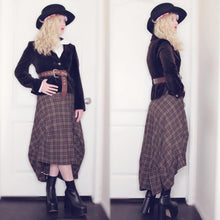 Load image into Gallery viewer, Vivienne Westwood Gold Label 2001 Brown Tartan Tween Long Brown Balloon Skirt