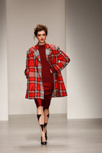 Load image into Gallery viewer, Vivienne Westwood Red Label AW 2014 Oversized Over Coat Red Wool Tartan Check