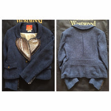 Load image into Gallery viewer, Vivienne Westwood Vintage 1987 Harris Tweed Blue Love Suit