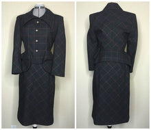 Load image into Gallery viewer, Vivienne Westwood Vintage AW 1999-2000 Black and Red Check Peplum Pockets Jacket Skirt Suit
