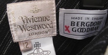 Load image into Gallery viewer, Vivienne Westwood Bergdorf Goodman Gold Label High Waisted Pinstripe Pencil Skirt