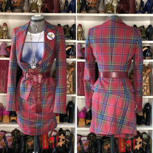Load image into Gallery viewer, Vivienne Westwood Red Label AW 2009 Maclean of Duart Tartan Wide Collar Jacket and Pockets Mini Skirt Suit