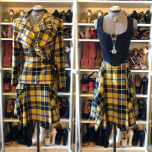 Load image into Gallery viewer, Vivienne Westwood Anglomania AW 2010 Yellow Tartan Skirt Suit