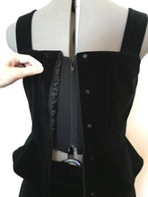 Load image into Gallery viewer, Vivienne Westwood Faux Fur Velvet 3-Piece Coat Corset Shorts Set Suit