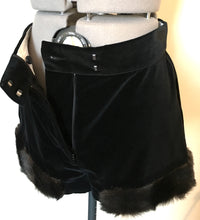 Load image into Gallery viewer, Vivienne Westwood Faux Fur Velvet 3-Piece Coat Corset Shorts Set Suit
