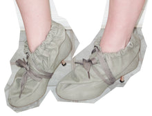 Load image into Gallery viewer, Vivienne Westwood Accessories Label Kitten Heel Sack Boots Grey Suede
