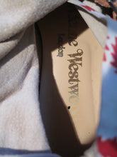 Load image into Gallery viewer, Vivienne Westwood Gold Label Pirate Boots Red and White Squiggle Print Leather