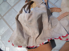 Load image into Gallery viewer, Vivienne Westwood Gold Label Pirate Boots Red and White Squiggle Print Leather