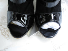 Load image into Gallery viewer, Vivienne Westwood Accessories Label Roman Boot Nero Black Suede and Patent Leather