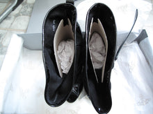 Load image into Gallery viewer, Vivienne Westwood Accessories Label Roman Boot Nero Black Suede and Patent Leather