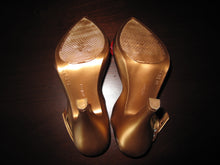 Load image into Gallery viewer, Vivienne Westwood Melissa Lady Dragon Heels Gold Red Heart