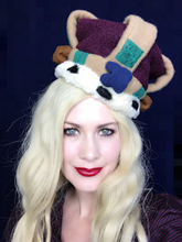 Load image into Gallery viewer, Vivienne Westwood 2006 Re-issue Wool Crown Beret Hat in Purple