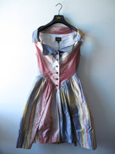 Load image into Gallery viewer, Vivienne Westwood Anglomania Multi-Color Pastel Pink Blue Yellow Taffeta Monday Dress
