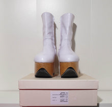 Load image into Gallery viewer, Vivienne Westwood Gold Label Rocking Horse Shoes Boots White Kid Leather