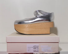 Load image into Gallery viewer, Vivienne Westwood Gold Label Rocking Horse Shoes Ballerinas Silver Metallic
