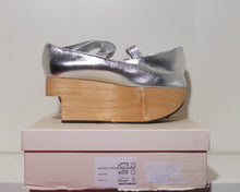 Load image into Gallery viewer, Vivienne Westwood Gold Label Rocking Horse Shoes Ballerinas Silver Metallic