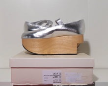 Load image into Gallery viewer, Vivienne Westwood Gold Label Rocking Horse Shoes Ballerinas Silver Metallic