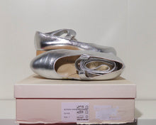 Load image into Gallery viewer, Vivienne Westwood Gold Label Rocking Horse Shoes Ballerinas Silver Metallic