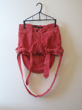 Load image into Gallery viewer, Vivienne Westwood Anglomania Lee Red Denim Bondage Shorts