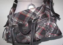 Load image into Gallery viewer, Vivienne Westwood Accessories Label Graffiti Tartan Large Side-Sling Duffle Bag Purse