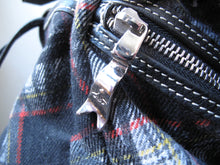 Load image into Gallery viewer, Vivienne Westwood Accessories Label Graffiti Tartan Large Side-Sling Duffle Bag Purse