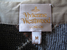 Load image into Gallery viewer, Vivienne Westwood Gold Label Reverse Knit Brown Argyle Wool Tube Skirt