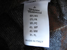 Load image into Gallery viewer, Vivienne Westwood Gold Label Reverse Knit Brown Argyle Wool Tube Skirt