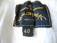 Load image into Gallery viewer, Vivienne Westwood Anglomania Eight Skirt Cream and White Cotton