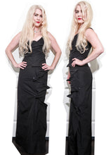 Load image into Gallery viewer, Vivienne Westwood Gold Label Vintage Gold Label Criss-Cross Corset Gown Black Silk Taffeta