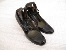Load image into Gallery viewer, Vivienne Westwood Accessories Label Black Patent Ankle Strap Pumps Heels Shoes