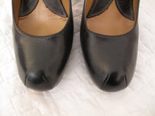 Load image into Gallery viewer, Vivienne Westwood Accessories Label Powerstation Black Leather Courts Heels