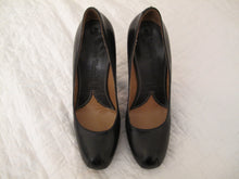 Load image into Gallery viewer, Vivienne Westwood Accessories Label Powerstation Black Leather Courts Heels