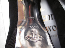 Load image into Gallery viewer, Vivienne Westwood Accessories Label Stilleto Black Suede Strappy Pumps