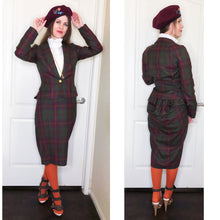 Load image into Gallery viewer, Vivienne Westwood Red Label AW 2008 Red Green Tartan Bustle Skirt Suit
