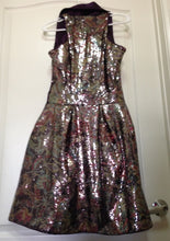 Load image into Gallery viewer, Vivienne Westwood Red Label Purple Sequin High Collar Sleeveless Dress
