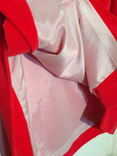 Load image into Gallery viewer, Vivienne Westwood Gold Label Red Orange Velvet Knee Length Asymmetrical Side Slit Skirt