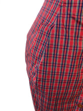 Load image into Gallery viewer, Vivienne Westwood Worlds End Shirtwaister Button-up Dress Red Micro Tartan