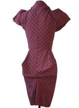 Load image into Gallery viewer, Vivienne Westwood Worlds End Shirtwaister Button-up Dress Red Micro Tartan