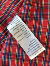 Load image into Gallery viewer, Vivienne Westwood Worlds End Shirtwaister Button-up Dress Red Micro Tartan