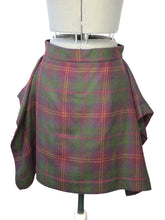Load image into Gallery viewer, Vivienne Westwood Anglomania Red Green Tartan Folded Skirt