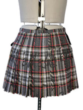Load image into Gallery viewer, Vivienne Westwood for Nine West 2006 Signature Tartan Dark Grey Wool Mini Kilt