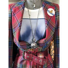 Load image into Gallery viewer, Vivienne Westwood Red Label AW 2009 Maclean of Duart Tartan Wide Collar Jacket and Pockets Mini Skirt Suit