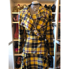 Load image into Gallery viewer, Vivienne Westwood Anglomania AW 2010 Yellow Tartan Skirt Suit