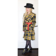 Load image into Gallery viewer, Vivienne Westwood Anglomania AW 2010 Yellow Tartan Skirt Suit