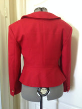 Load image into Gallery viewer, Vivienne Westwood Red Label AW 2014 Red Love Jacket with Black Velvet Heart Lapel