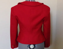 Load image into Gallery viewer, Vivienne Westwood Red Label AW 2014 Red Love Jacket with Black Velvet Heart Lapel