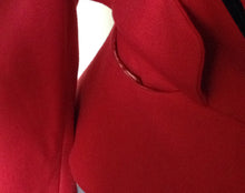 Load image into Gallery viewer, Vivienne Westwood Red Label AW 2014 Red Love Jacket with Black Velvet Heart Lapel