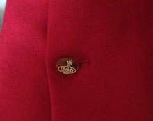 Load image into Gallery viewer, Vivienne Westwood Red Label AW 2014 Red Love Jacket with Black Velvet Heart Lapel