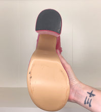 Load image into Gallery viewer, Vivienne Westwood Freddy Ankle Boots in Dusty Pink Velvet